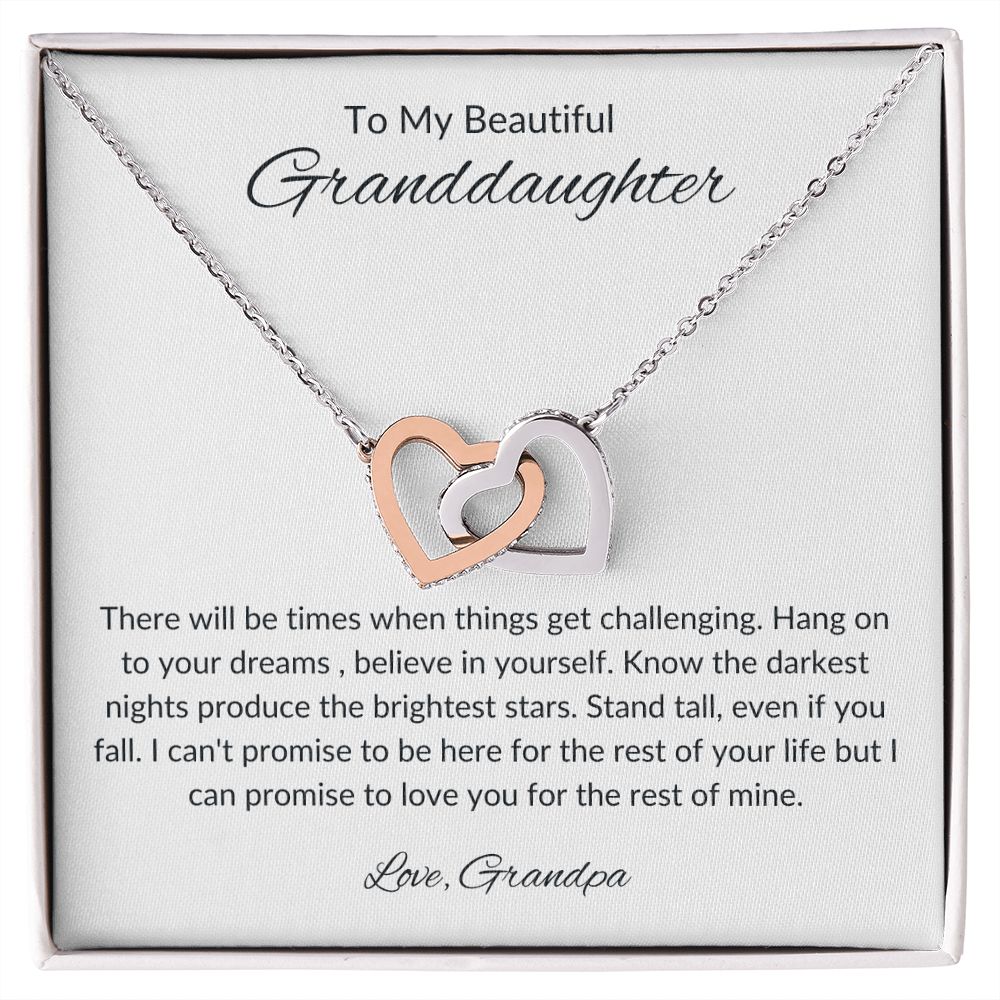 Granddaughter Necklace, To My Granddaughter Gift On Graduation, Congra –  Rakva